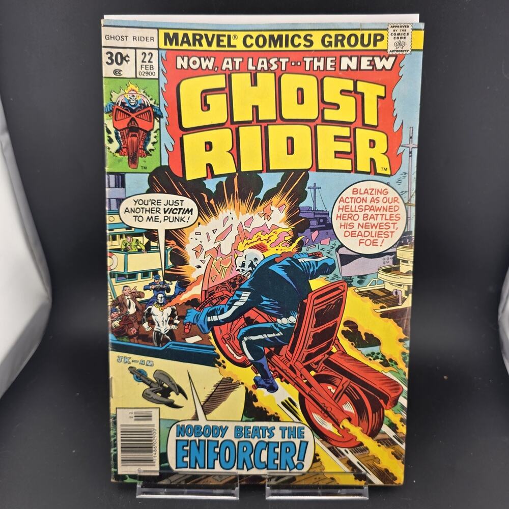 Ghost Rider 22 1977 Marvel Comics 1st Appearance Enforcer Bronze Age FN 5.5 6.0